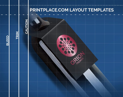 Metallic Bottleneck Hang Tag Printing